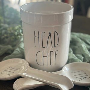 Rae Dunn "Head Chef and Spoon Holders" Set